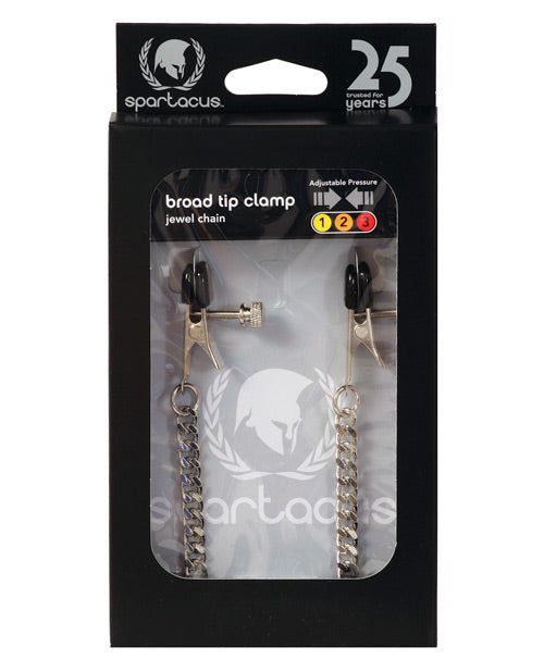 Spartacus Adjustable Broad Tip Clamps - Jewel Chain - Casual Toys