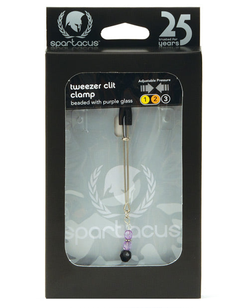 Spartacus Beaded Clit Clamp - Purple - Casual Toys