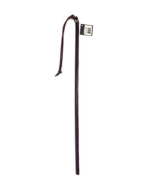 Spartacus 24" Leather Wrapped Cane - Burgundy