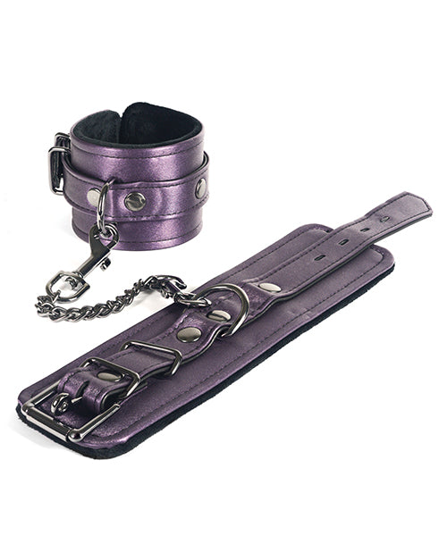 Spartacus Galaxy Legend Faux Leather Wrist Restraints - Purple - Casual Toys