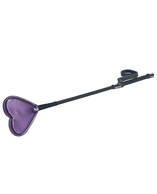 Spartacus Galaxy Legend Faux Leather Riding Crop Heart - Purple - Casual Toys