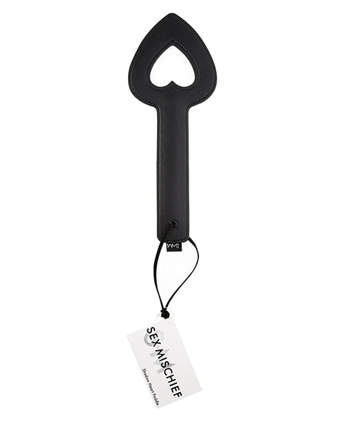 Sex & Mischief Shadow Heart Paddle - Black - Casual Toys