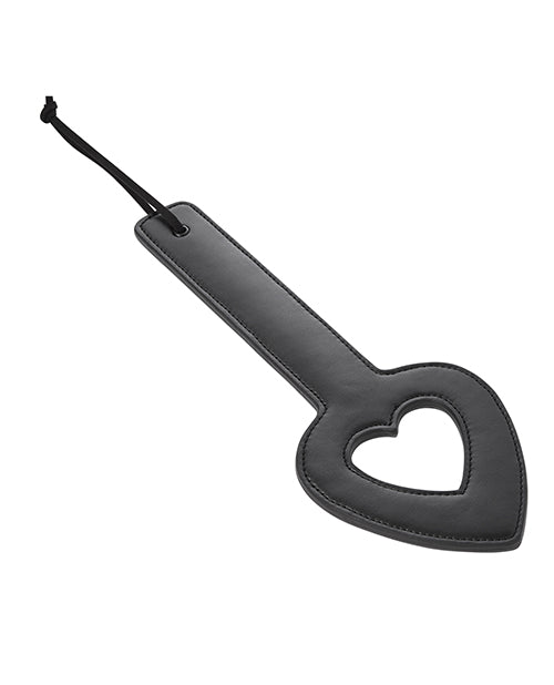 Sex & Mischief Shadow Heart Paddle - Black - Casual Toys