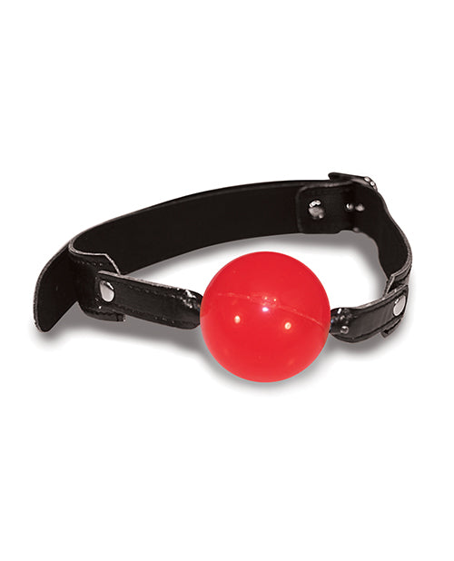 Sex & Mischief Solid Red Ball Gag - Casual Toys