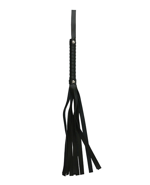 Sex & Mischief Faux Leather Flogger - Black - Casual Toys