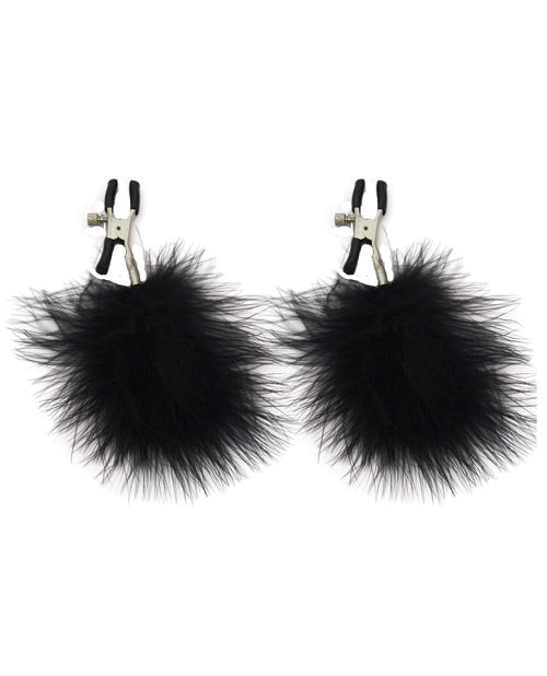 Sex & Mischief Feathered Nipple Clamps - Casual Toys