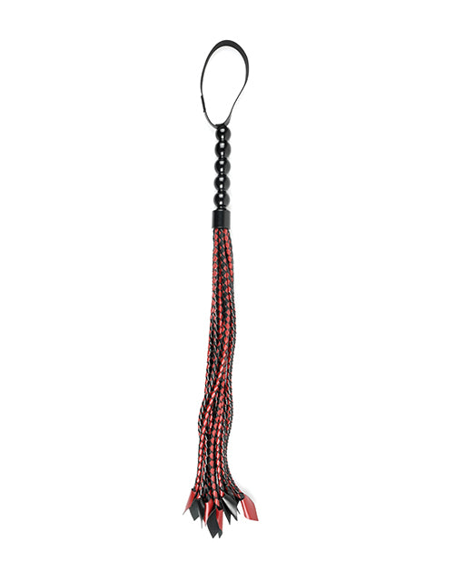 Saffron Braided Flogger - Red-black - Casual Toys