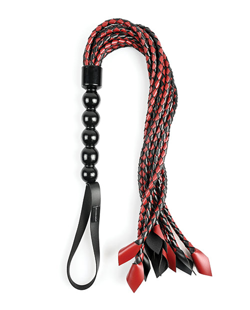Saffron Braided Flogger - Red-black - Casual Toys