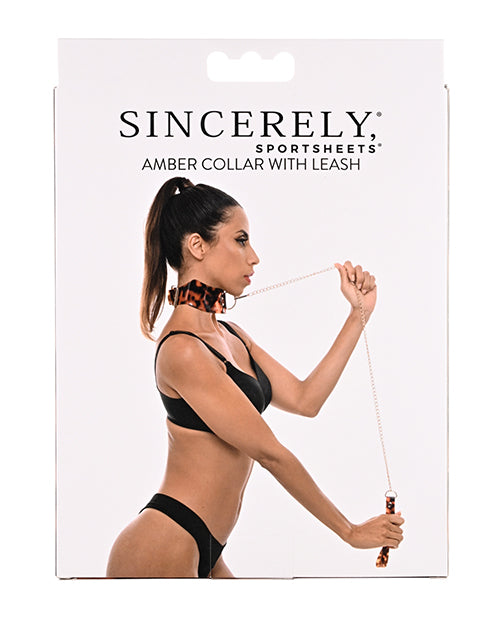 Sincerely Amber Collar & Leash