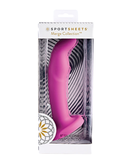 Sportsheets Tana 8" Silicone G Spot Dildo - Pink - Casual Toys