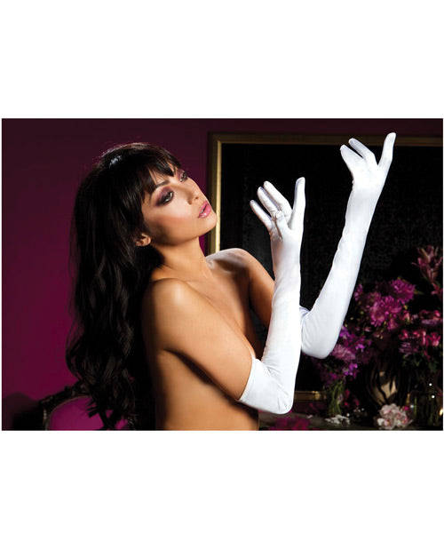 Satin Opera Length Gloves - Casual Toys