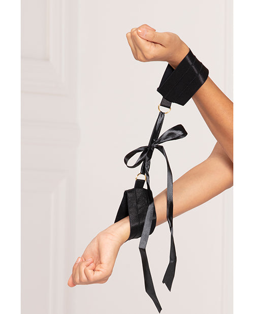 Satin Elastic Cuffs D-ring & Satin Ribbon Tie O/s - Casual Toys