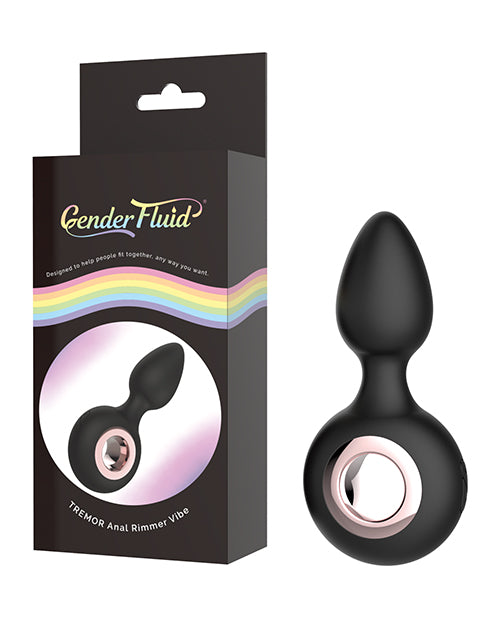 Gender Fluid Tremor Ring Plug Anal Vibe - Black - Casual Toys