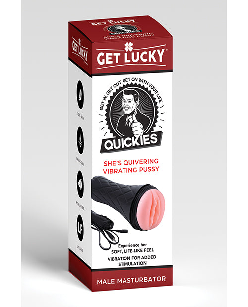Get Lucky Quickies She's Quivering Vibrating Pussy Masturbator - Casual Toys