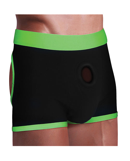 Get Lucky Strap On Boxers - Black/green