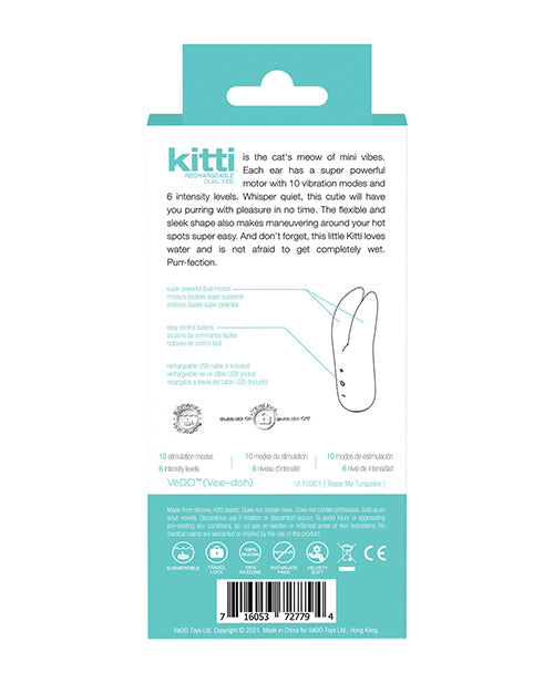 Vedo Kitti Rechargeable Dual Vibe - Casual Toys