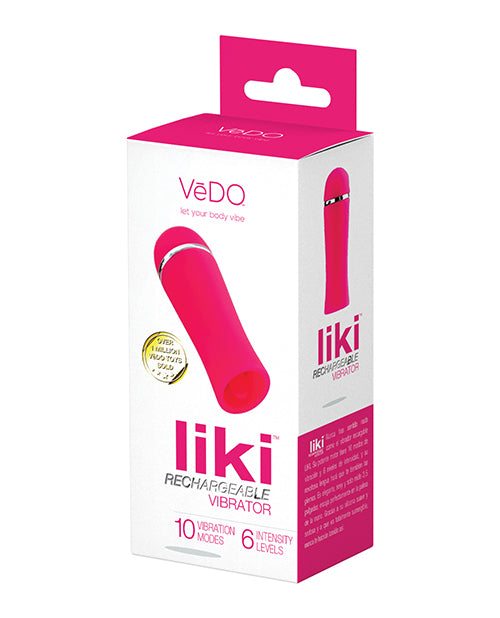 Vedo Liki Rechargeable Flicker Vibe - Foxy Pink - Casual Toys