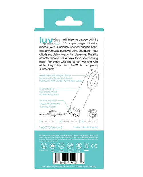 Vedo Luv Plus Rechargeable Vibe - Casual Toys