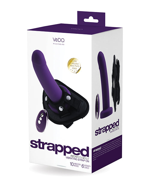 Vedo Strapped Rechargeable Vibrating Strap On - Casual Toys