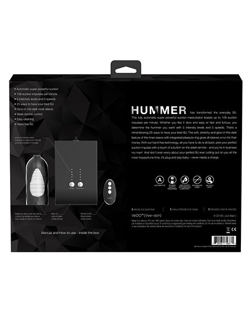 Vedo Hummer Transform Your Bj Masturbator - Just Black - Casual Toys