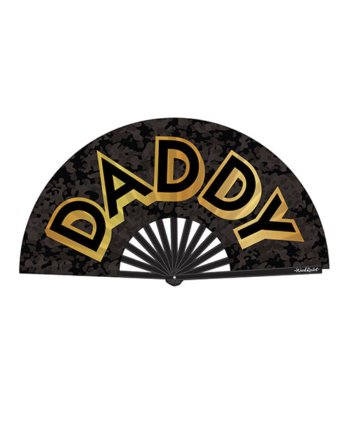 Wood Rocket Daddy Fan - Black/gold