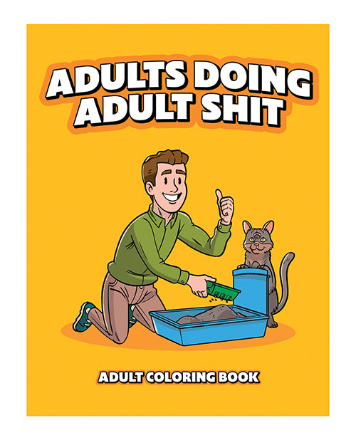 Wood Rocket Adults Doing Adult Shit Coloring Book
