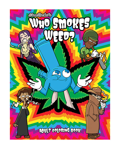 Wood Rocket Who Smokes Weed Coloring Book - Casual Toys