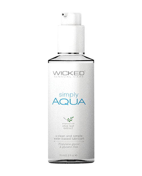 Wicked Sensual Care Simply Aqua Water Based Lubricant - Casual Toys