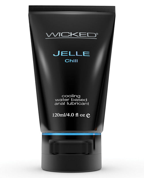 Wicked Sensual Care Jelle Cooling Water Based Anal Gel Lubricant - 4 Oz - Casual Toys