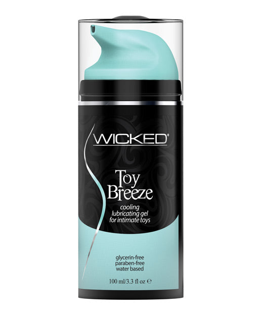 Wicked Sensual Care Toy Breeze Water Based Cooling Lubricant - 3.3 Oz - Casual Toys