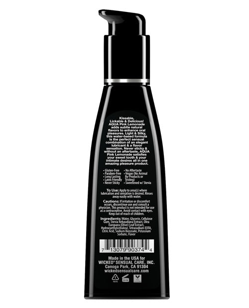 Wicked Sensual Care Water Based Lubricant - 4 Oz - Casual Toys