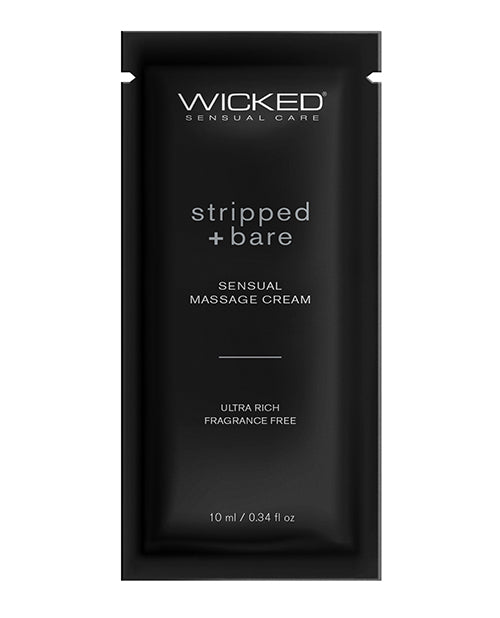 Wicked Sensual Care Stripped & Bare Unscented Massage Cream