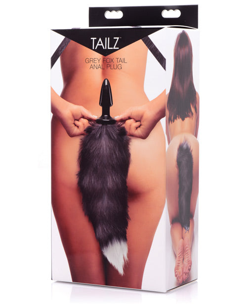Tailz Grey Fox Tail Anal Plug - Casual Toys