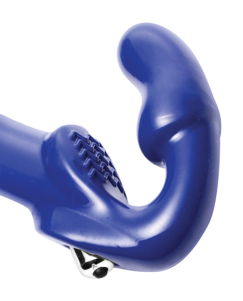 Revolver Ii Strapless Strap On G-spot Dildo - Blue - Casual Toys