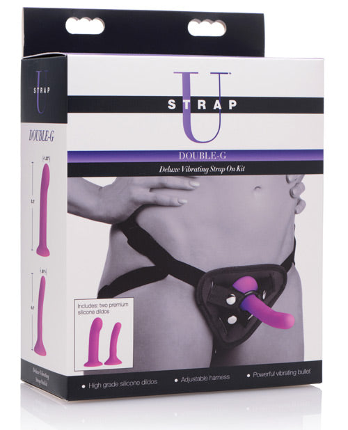 Strap U Double G Deluxe Vibrating Strap-on Kit - Casual Toys