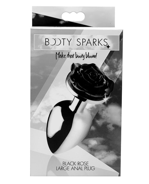 Bootysparks Black Rose Anal Plug - Casual Toys