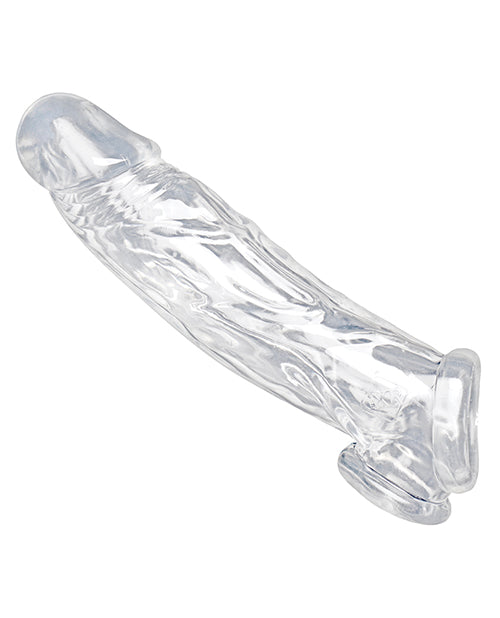 Size Matters Realistic Penis Enhancer And Ball Stretcher - Clear - Casual Toys