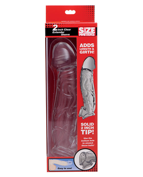 Size Matters 2" Extender Sleeve - Clear - Casual Toys