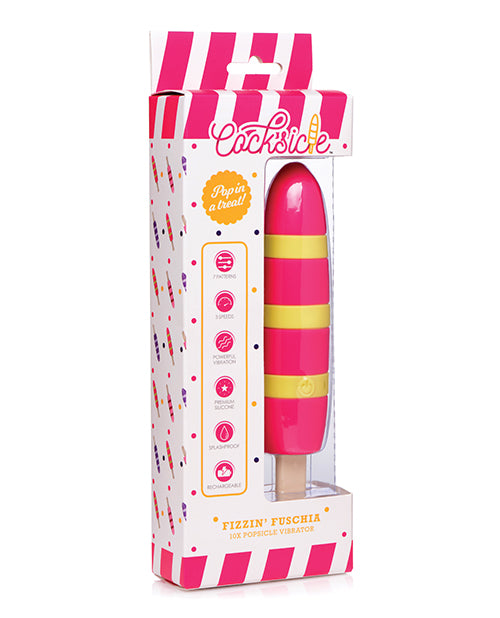 Cocksicle Fizzin 10x Silicone Rechargeable Vibrator - Casual Toys