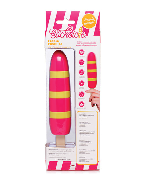 Cocksicle Fizzin 10x Silicone Rechargeable Vibrator - Casual Toys