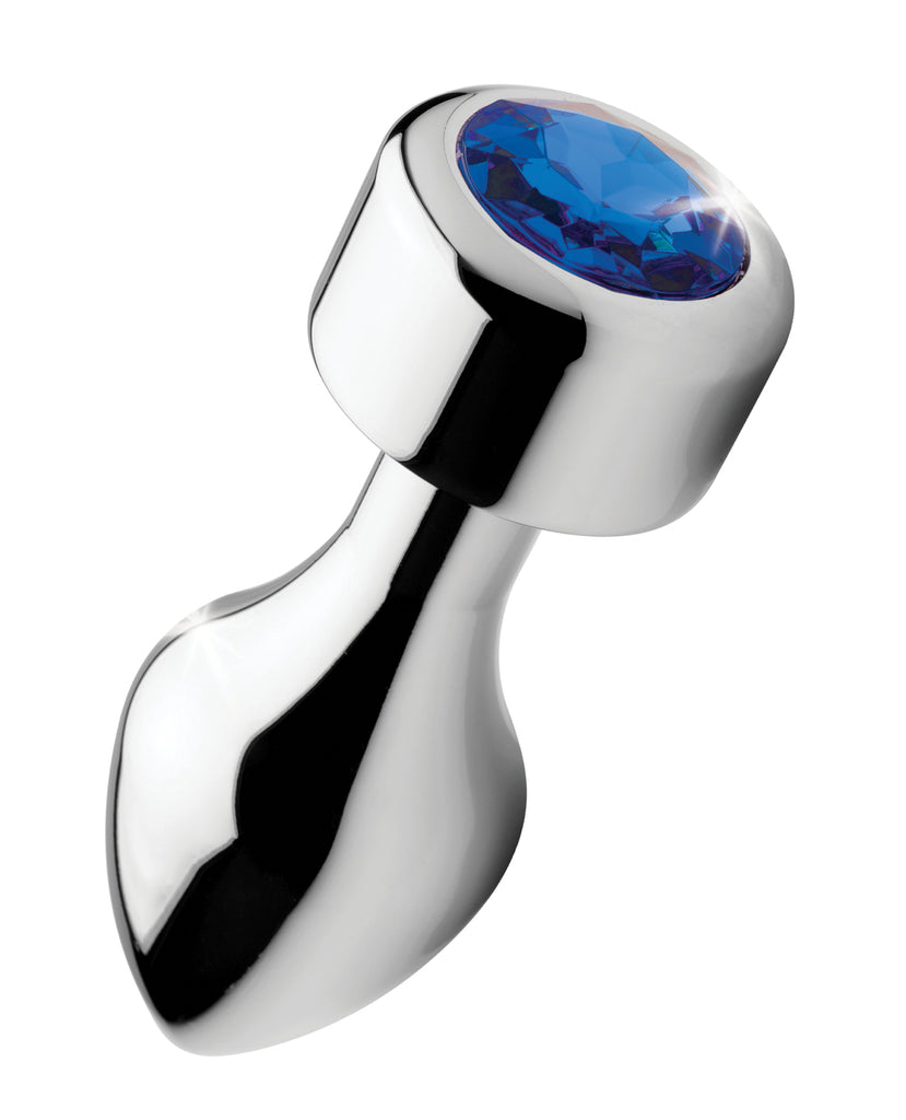 Bootysparks Weighted Blue Gem Anal Plug - Casual Toys