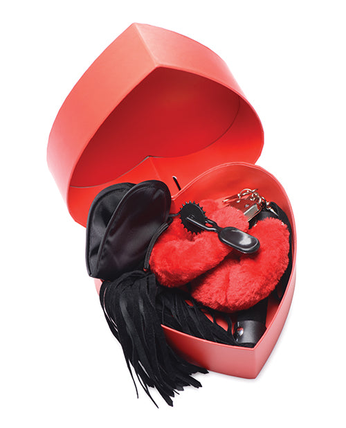 Frisky Passion Fetish Kit W-heart Gift Box - Red - Casual Toys