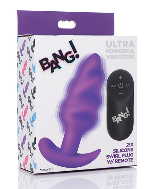 Bang! Vibrating Butt Plug W/remote Control - Casual Toys