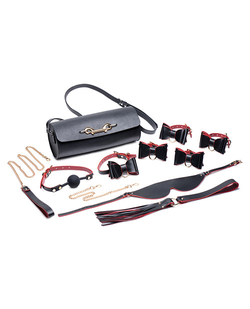 Master Series Bondage To Go Black & Red Bow Bondage Set W-carry Case - Casual Toys