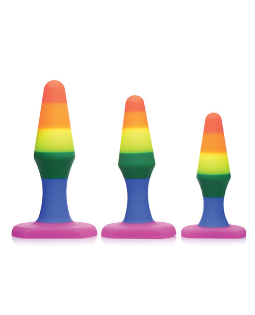 Frisky Rainbow Silicone Anal Trainer Set - Casual Toys