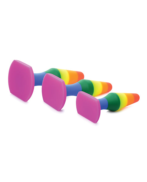 Frisky Rainbow Silicone Anal Trainer Set - Casual Toys