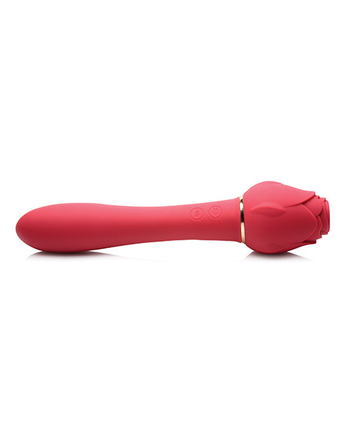 Inmi Bloomgasm Sweet Heart Rose 5x Suction Rose & 10x Vibrator - Red - Casual Toys