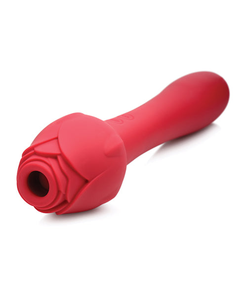 Inmi Bloomgasm Sweet Heart Rose 5x Suction Rose & 10x Vibrator - Red - Casual Toys