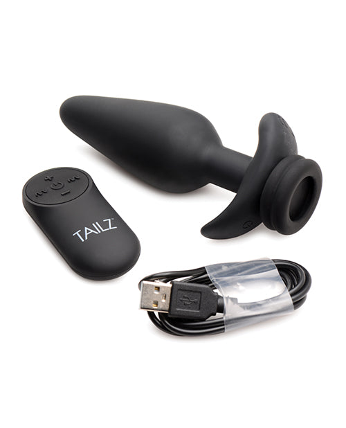 Tailz Snap On Interchangeable 10x Vibrating Silicone Anal Plug W/remote - Casual Toys