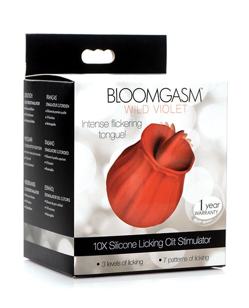 Inmi Bloomgasm Wild Violet 10x Licking Stimulator - Red - Casual Toys